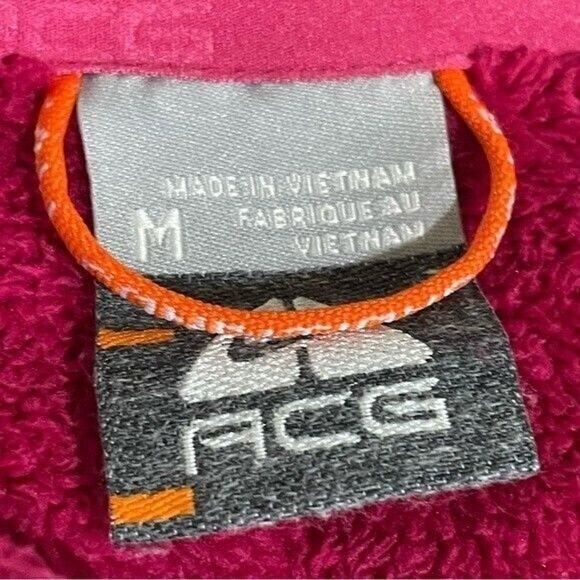 Nike ACG JACKET Womens Medium Jacket Fuchsia Fuzzy Full Zip - Picture 6 of 10